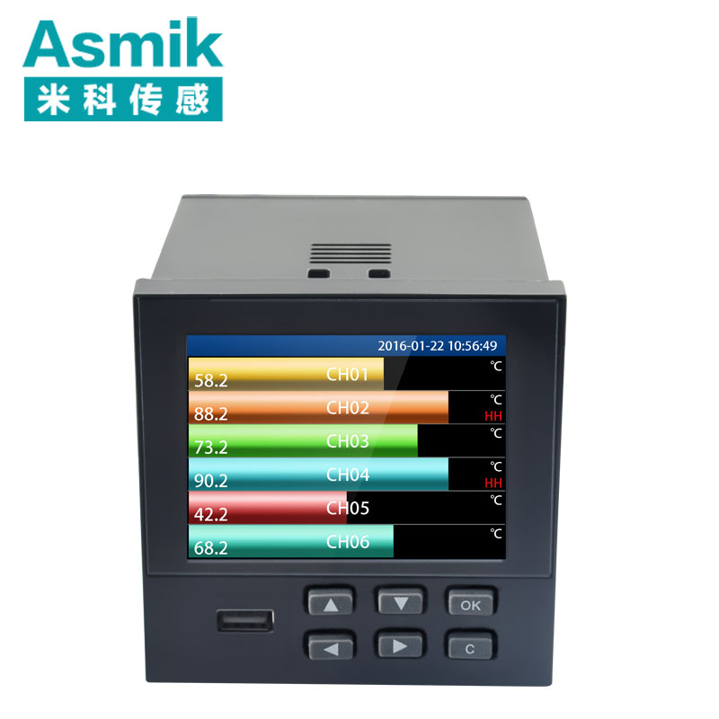 米科MIK-R9600 彩屏无纸记录仪1~18通道数据记录仪
